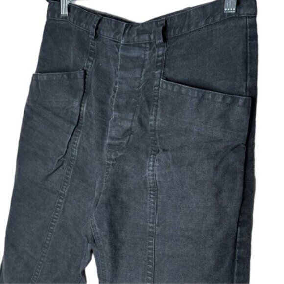 Isabel Marant Linen Blend Black Pant Size 40 - Picture 4 of 13